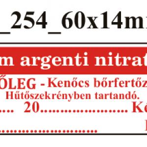 FoNo 254 Unguentum argenti nitratis 60x14mm (51db/ ív)