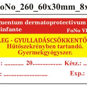 FoNo 260 Unguentum dermatoprotectivum pro infante 60x30mm (24db/ ív)