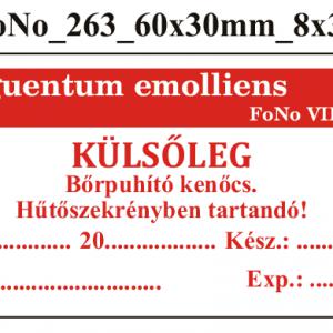 FoNo 263 Unguentum emolliens 60x30mm (24db/ ív)