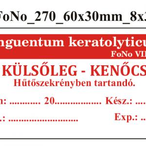 FoNo 270 Unguentum keratolyticum 60x30mm (24db/ ív)