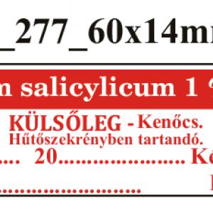 FoNo 277 Unguentum salicylicum 1% 60x14mm (51db/ ív)