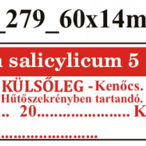 FoNo 279 Unguentum salicylicum 5% 60x14mm (51db/ ív)