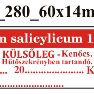 FoNo 280 Unguentum salicylicum 10% 60x14mm (51db/ ív)