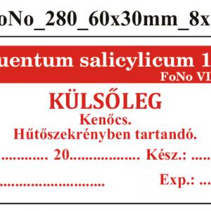 FoNo 280 Unguentum salicylicum 10% 60x30mm (24db/ ív)
