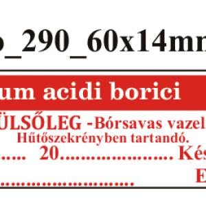 FoNo 290 Vaselinum acidi borici 60x14mm (51db/ ív)