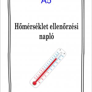 Hőmérséklet ellenőrzési napló A5 (választható oldalszám)