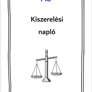 Kiszerelési napló A5 (választható oldalszám)