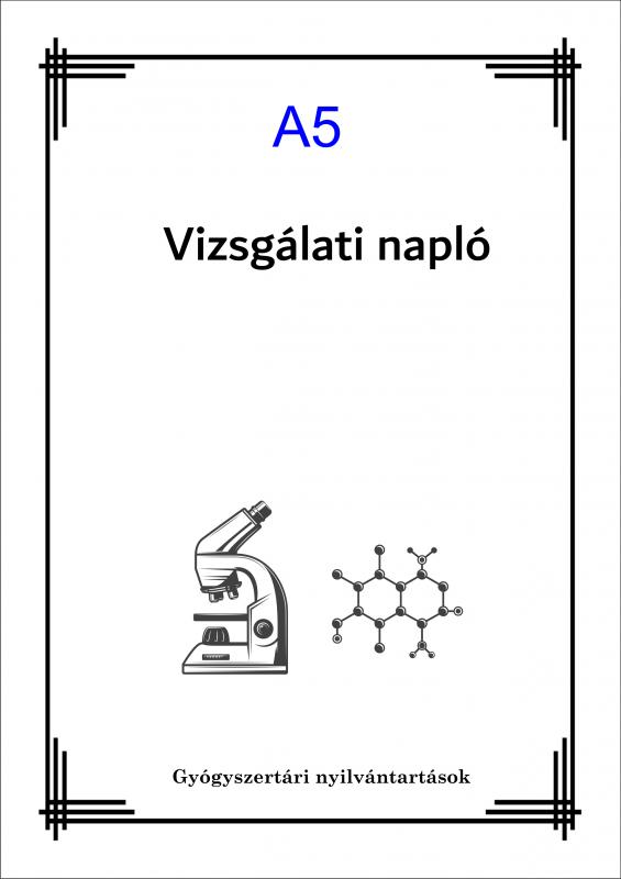 Vizsgálati napló A5 (választható oldalszám)